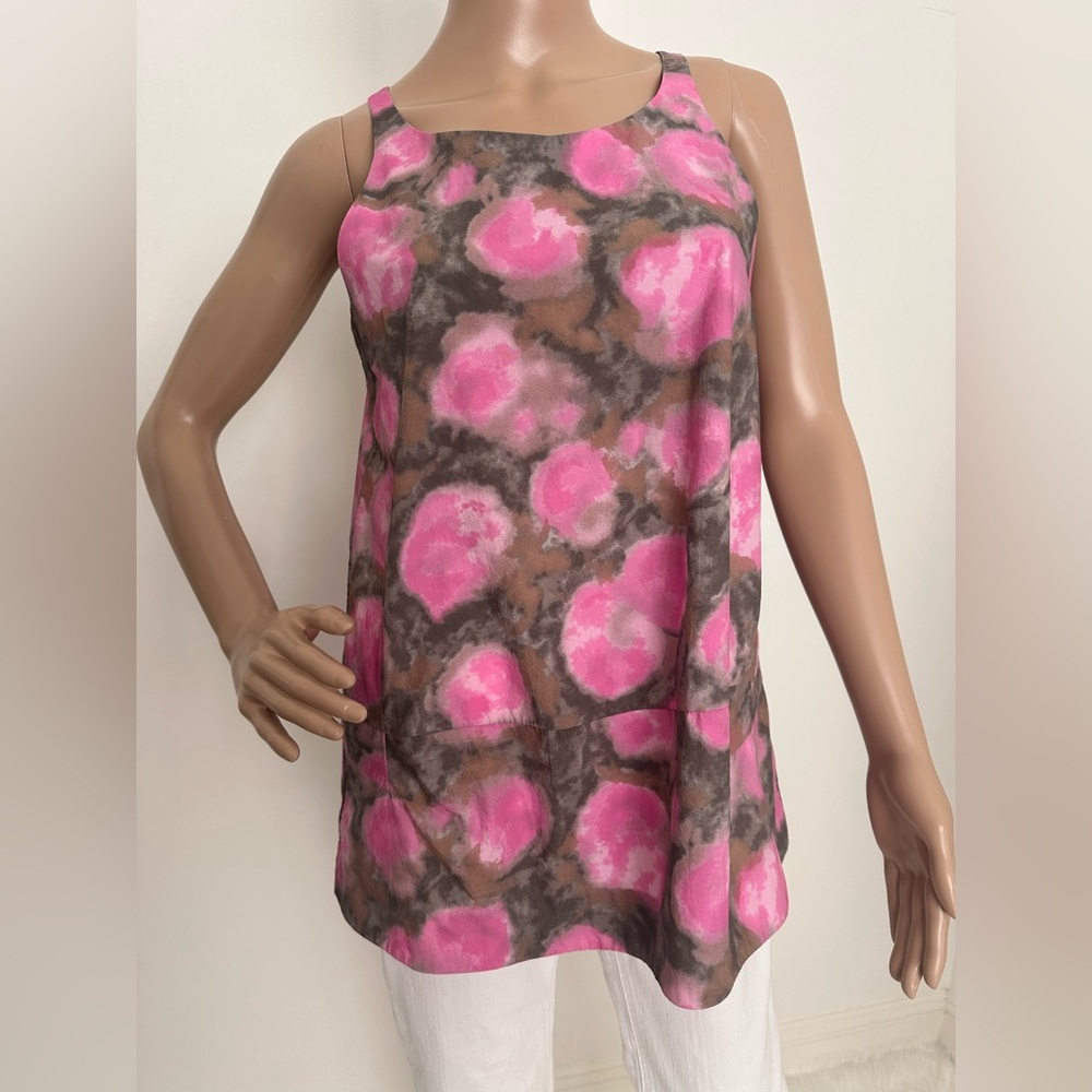 MARNI Pink and Gray Sleeveless Top